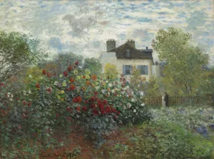 The Artist's Garden in Argenteuil by Claude Monet - Hand-Painted Oil Painting Reproduction