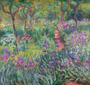 The Artist's Garden in Giverny by Claude Monet - Hand-Painted Oil Painting Reproduction