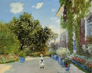 The Artist's House at Argenteuil by Claude Monet - Hand-Painted Oil Painting Reproduction