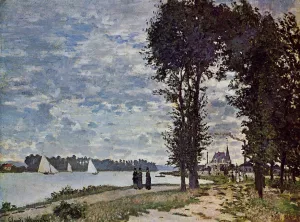 The Banks of the Seine at Argenteuil by Claude Monet - Hand-Painted Oil Painting Reproduction