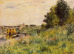 The painting Claude Monet The Banks of the Seine at the Argenteuil Bridge