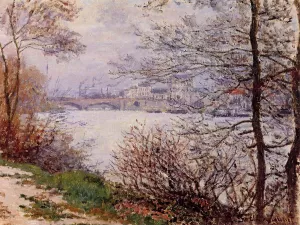Main Product Photo of The Banks of the Seine, Ile de la Grande-Jatte Painting by Claude Monet