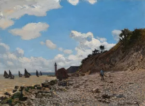 The painting The Beach at Honfleur