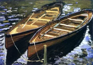 The Boats by Claude Monet - Hand-Painted Oil Painting Reproduction