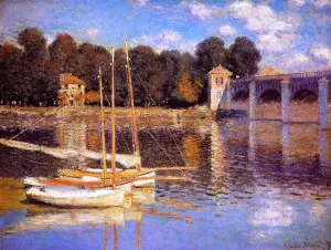 The painting Claude Monet The Bridge at Argenteuil