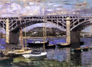 The Bridge at Argenteuil by Claude Monet - Hand-Painted Oil Painting Reproduction