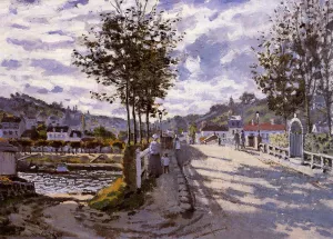 The painting Claude Monet The Bridge at Bougival