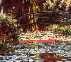 The Bridge Over the Water-Lily Pond by Claude Monet - Hand-Painted Oil Painting Reproduction