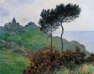 The Church at Varengaville, Grey Weather by Claude Monet - Hand-Painted Oil Painting Reproduction