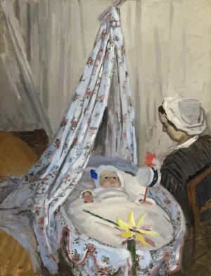 The Cradle - Camille with the Artist's Son Jean by Claude Monet - Hand-Painted Oil Painting Reproduction