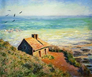 The painting Claude Monet The Customs House, Morning Effect