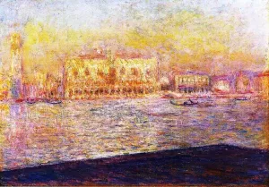 The painting The Doges' Palace Seen from San Giorgio Maggiore