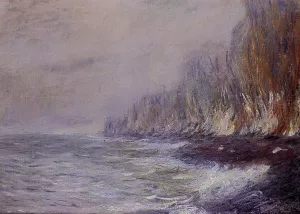 The painting Claude Monet The Effect of Fog Near Dieppe