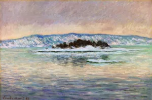 The painting Claude Monet The Fjord, near Christiania