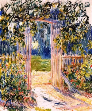 The Garden Gate by Claude Monet - Hand-Painted Oil Painting Reproduction