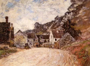 The painting The Hamlet of Chantemesie at the Foot of the Rock