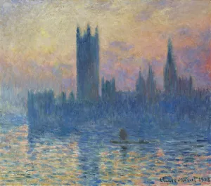 The painting The Houses of Parliament,Sunset