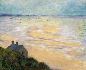 The painting Claude Monet The Hut in Trouville