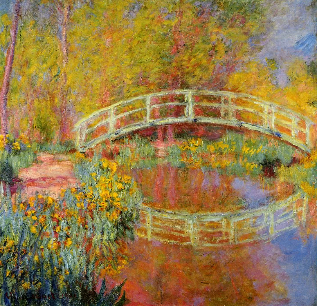 Jriginal Oil Painting The Japanese Bridge at Giverny