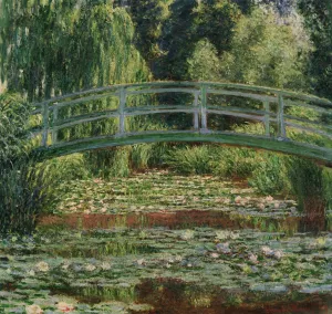 The Japanese Footbridge and the Water Lily Pool, Giverny by Claude Monet - Hand-Painted Oil Painting Reproduction