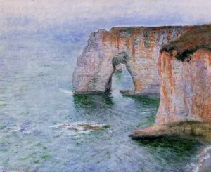 The painting Claude Monet The Manneport Seen from the East