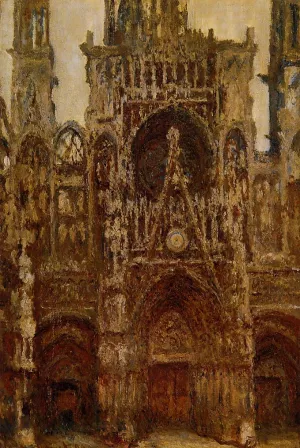The Portal, Harmony in Brown by Claude Monet - Hand-Painted Oil Painting Reproduction