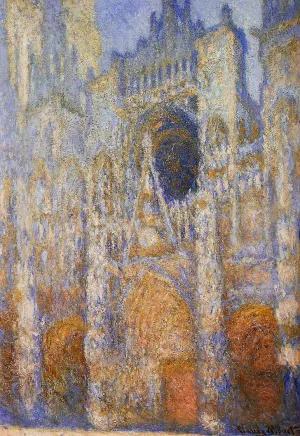 The Portal of Rouen Cathedral at Midday by Claude Monet - Hand-Painted Oil Painting Reproduction
