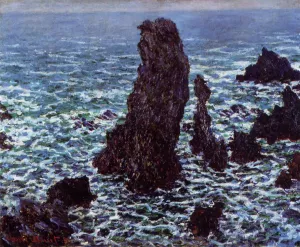 Main Product Photo of The 'Pyramids' of Port Coton, Belle-Ile-en-Mer Painting by Claude Monet