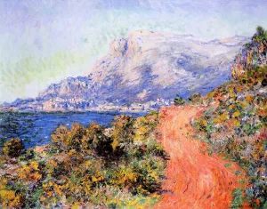The painting Claude Monet The Red Road near Menton