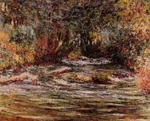 The River Epte at Giverny by Claude Monet - Hand-Painted Oil Painting Reproduction