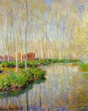 The River Epte by Claude Monet - Hand-Painted Oil Painting Reproduction