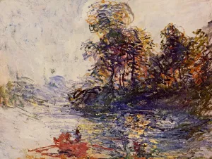 The River by Claude Monet - Hand-Painted Oil Painting Reproduction