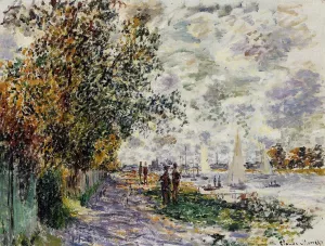 The painting The Riverbank at Petit-Gennevilliers