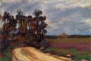 The Road and the House by Claude Monet - Hand-Painted Oil Painting Reproduction