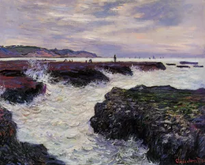 The painting The Rocks at Pourville, Low Tide