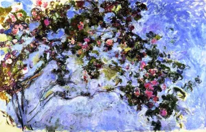The painting Claude Monet The Rose Bush