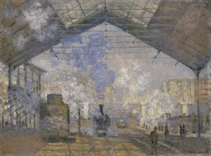 The Saint-Lazare Station by Claude Monet - Hand-Painted Oil Painting Reproduction