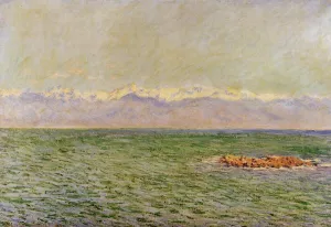 The painting The Sea and the Alps