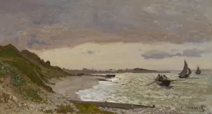 The painting The Seashore at Sainte-Adresse