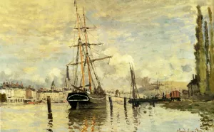 The Seine at Rouen by Claude Monet - Hand-Painted Oil Painting Reproduction