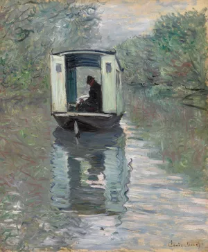 The Studio Boat by Claude Monet - Hand-Painted Oil Painting Reproduction