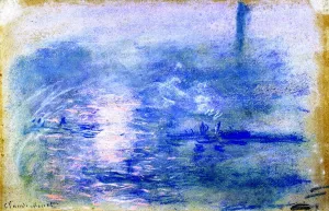 The painting Claude Monet The Thames in Fog