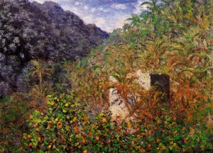 The painting Claude Monet The Valley of Sasso, Blue Effect