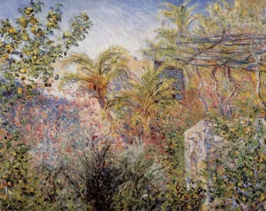 The painting The Valley of Sasso, Bordighera