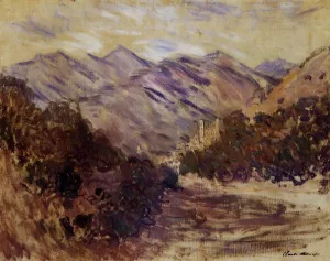The painting Claude Monet The Valley of the Nervia with Dolceacqua