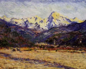 The Valley of the Nervia by Claude Monet - Hand-Painted Oil Painting Reproduction