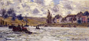 The Village of Lavacourt by Claude Monet - Hand-Painted Oil Painting Reproduction