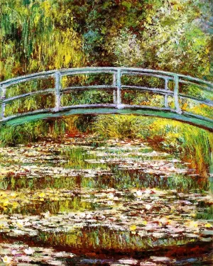The painting Claude Monet The Water-Lily Pond 2