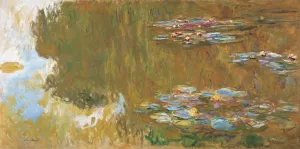 The Water Lily Pond, c. 1917-19 by Claude Monet - Hand-Painted Oil Painting Reproduction