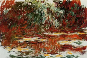 The painting Claude Monet The Water-Lily Pond